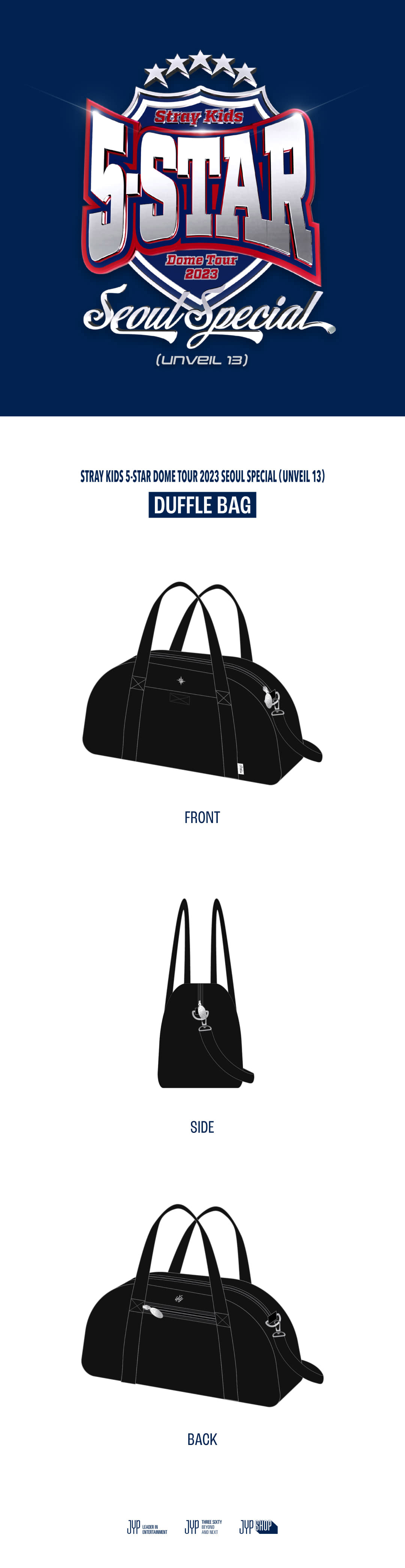 STRAY KIDS 5-STAR Seoul Special Goods - DUFFLE BAG